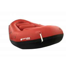 The 2021 15'8" Saturn Triton Whitewater Raft - Red