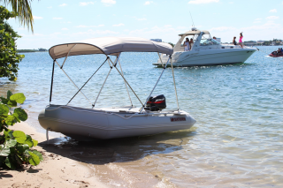 11' Saturn Inflatable Boat SD330 - With Bimini Top