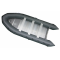 18' Saturn SD518 Inflatable Boat in Gun Metal Gray Color - Top View - (5 Piece Sectional Aluminum Floor)